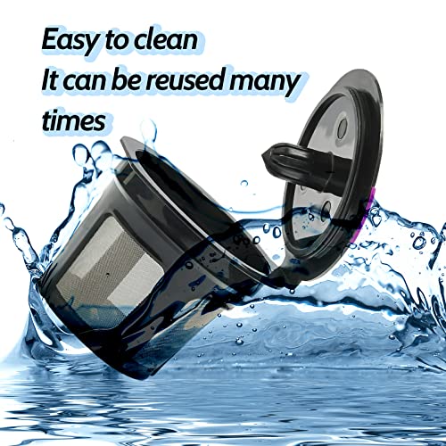 Jifeijidian 2 Pcs Universal Reusable K Cups Filter Multistream Technology For K45 K55 K65 K70 K75 K80 K90 K155 K200 K250 K300 K350 K360 - Black Refillable Kcups Coffee Filters For Keurig Coffee Makers #TOP5