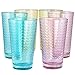 Produktbild TREND FOR HOME Gläser Bunt 6er Set Trinkgläser 360 ml Cocktailgläser Wassergläser Set Bunt Longdrinkgläser Glas Tumbler Bunte Gläser Caipirinha Trinkglas Wasserglas Geometrisches Muster | Tressa