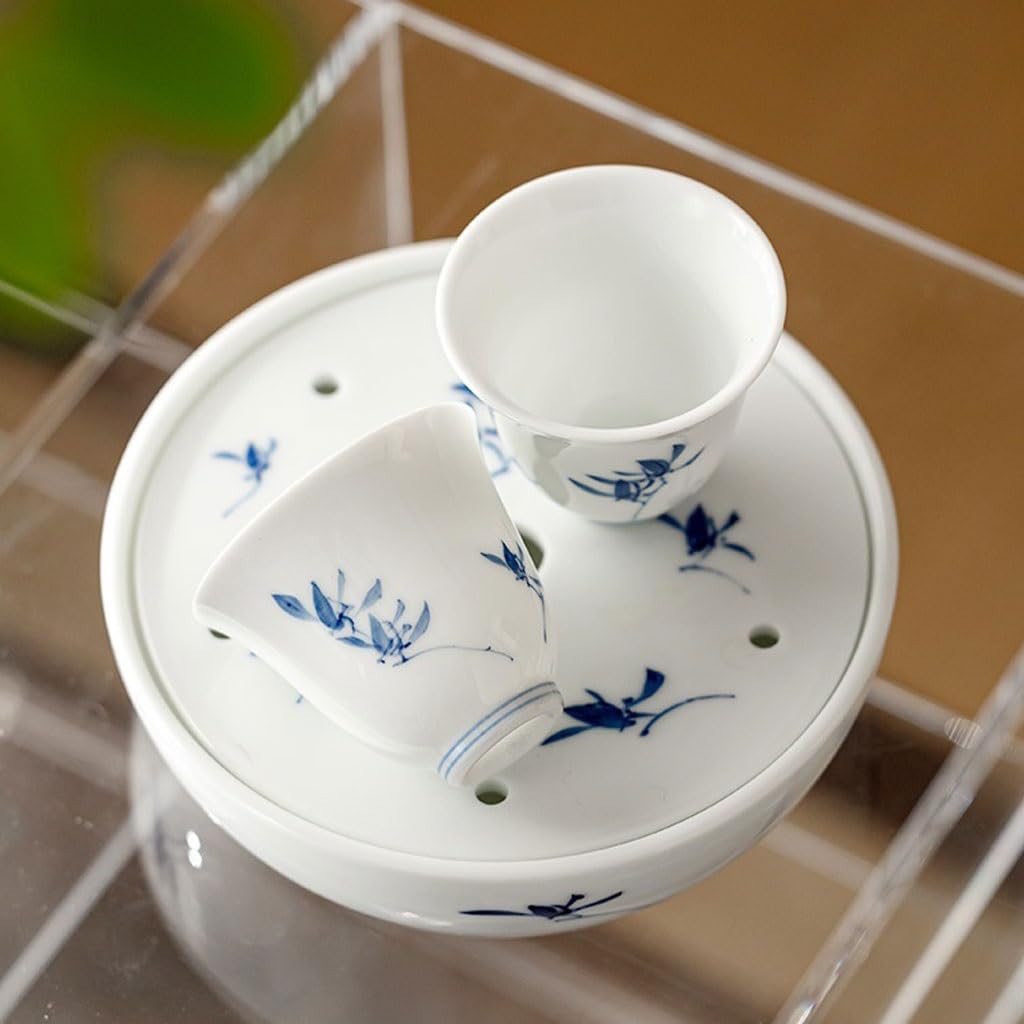 Matcha Filiżanki Herbaciarnia Kung Fu Kubek do herbaty Ręcznie malowany Motyl Orchidea Ceramiczna filiżanka do herbaty Parzenie herbaty Domowy kubek do herbaty Zestaw do herbaty Kubek do
