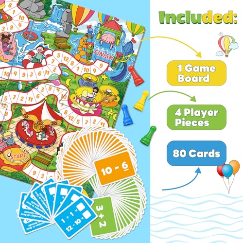 Broytain Juegos de Mesa Educativos de Suma y Resta para Niños miniatura 3