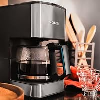 Cecotec Kaffeemaschine, 6 Tassen, Coffee 56 Drop, 650 W, Fassungsvermögen 0,8 Liter, auslaufsicherer Ausguss, Dauerfilter oder Papierfilter, Edelstahl-Finish und Aroma-Intensivierer – Ansicht 5
