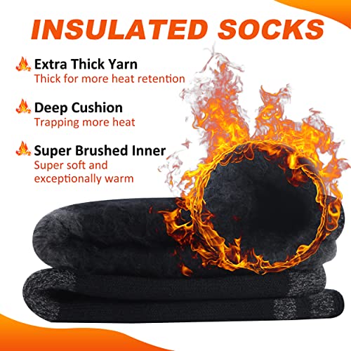 Awle Thermal Crew Socks For Women, Outdoor Athletic Ultra Warm Comfortable Indoor Extra Thick Slipper Socks, Hiking, Camping, Skiing Heat Crew Socks 1 Pair #TOP3