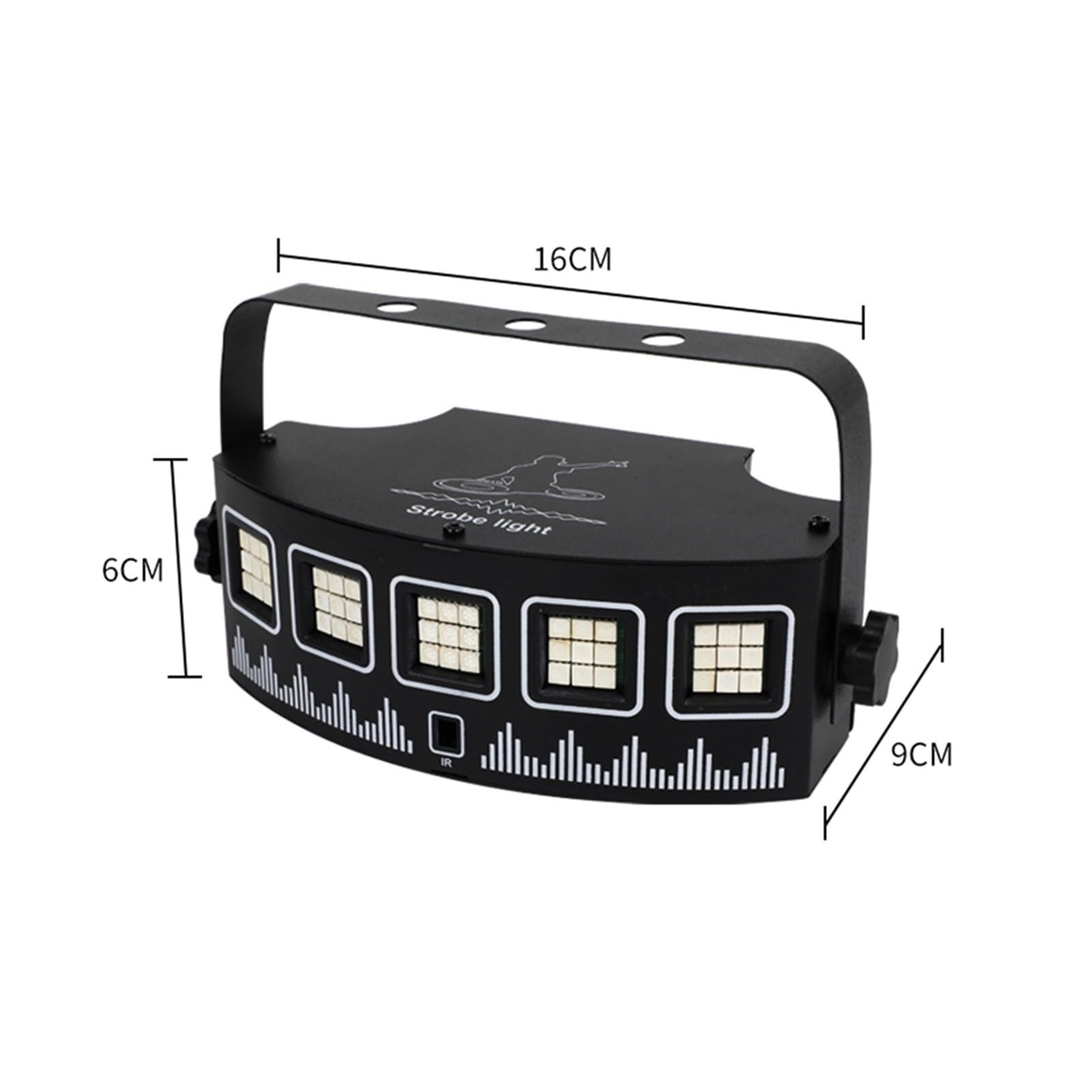 Światła sceniczne LED, USB DJ Strobe Light z pilotem na imprezę dyskotekową, świąteczną, klubową, barową, taneczną, aktywowaną dźwiękiem, błyskową diodą LED RGB, oświetlenie sceniczne na wesele
