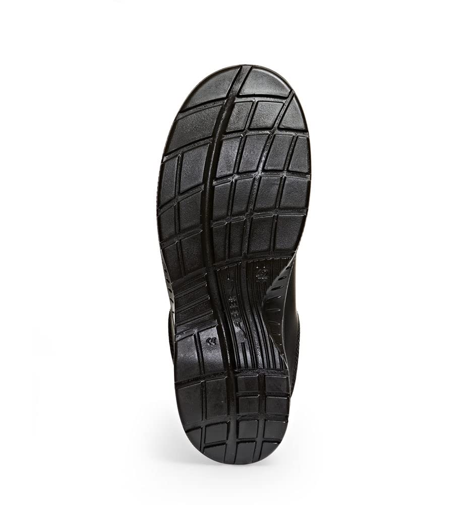 ABEBA 342017 711038 S2 Halbschuh, Rutschhemmende PU-Sohle, Schwarz, 44 Größe