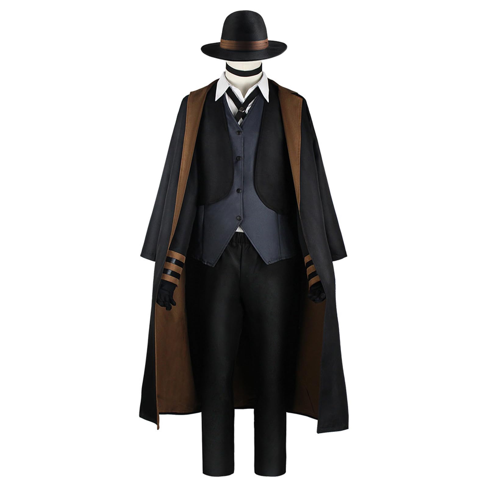 LTAKK Nakahara Chuuya Cosplay Costume Bungo Stray Dogs Cosplay Uniform Windbreaker Outfit Halloween Party Costume XL