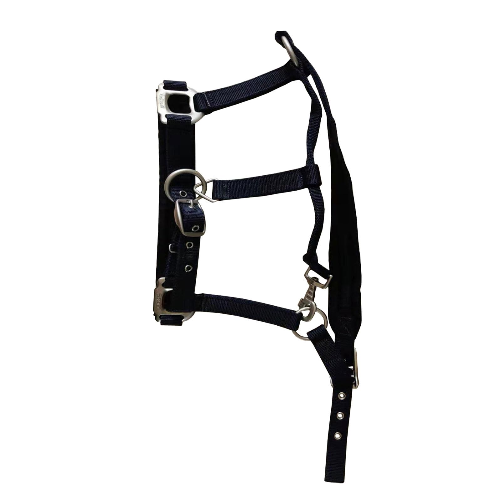 Nylonowy kantar dla konia | Wielokolorowy kantar dla konia 135-165 cm(Black)