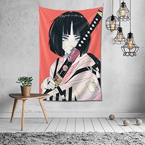 NiYoung Hippie Hippy Wall Tapestry Samurai Anime Girl Abstract Tapestries Wall Hanging Tapestry for Wall Art Dorm Accessories Mandala Tablecloth Picnic Blanket Dorm Tapestry