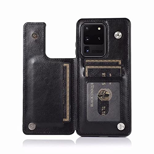 Étui en cuir d'affaires de luxe pour Samsung Galaxy S21 protection premium