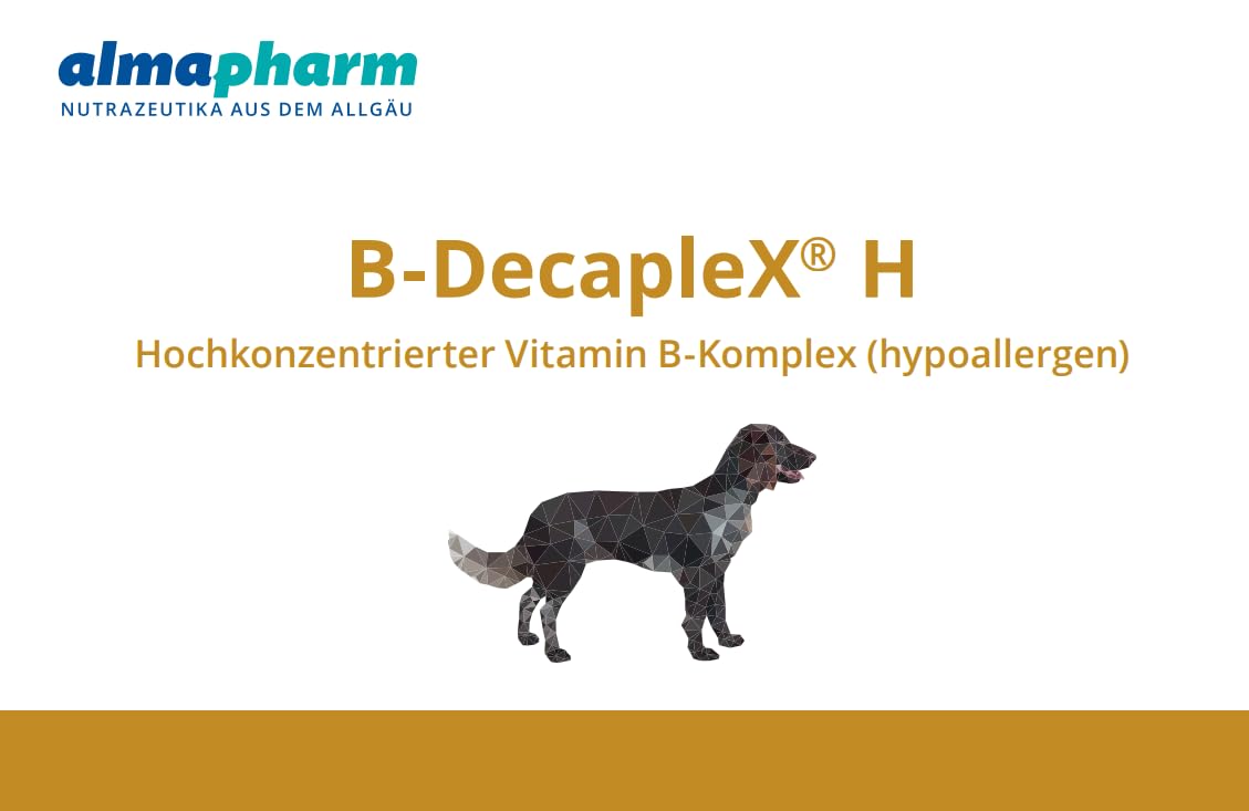 almapharm B-DecapleX H | 120 tabletek | karma uzupełniająca dla psów | wysoko skoncentrowany kompleks witaminy B