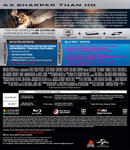 Image of Tom Cruise: The Mummy (2017) (4K UHD + Blu-ray) (2-Disc)