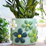 Photo Gallery gugugo fioriere per fiori da 20 cm, graziosa fioriera arcobaleno unica con drenaggio, vasi per piante, vasi da fiori vintage retrò colorati, vasi per piante grasse per piante da interno, decorazione Photo Gallery gugugo fioriere per fiori da 20 cm, graziosa fioriera arcobaleno unica con drenaggio, vasi per piante, vasi da fiori vintage retrò colorati, vasi per piante grasse per piante da interno, decorazione