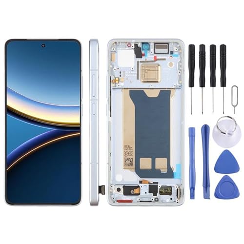 �g�ѓd�b�C��LCD�X�y�A�p�[�c for Xiaomi Poco F7 �v���I���W�i�� LCD �X�N���[���f�W�^�C�U���S�A�Z���u���ƃt���[��