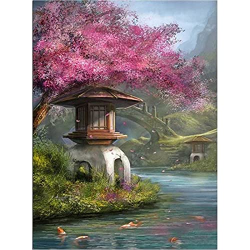 Kit Diamant Peinture 5D Fleur de Pêche 80x220cm | Cadeau Créatif Géant