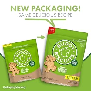 Buddy biscuits 35 lbs bag of crunchy dog treats made with roasted chicken  urban country home decor