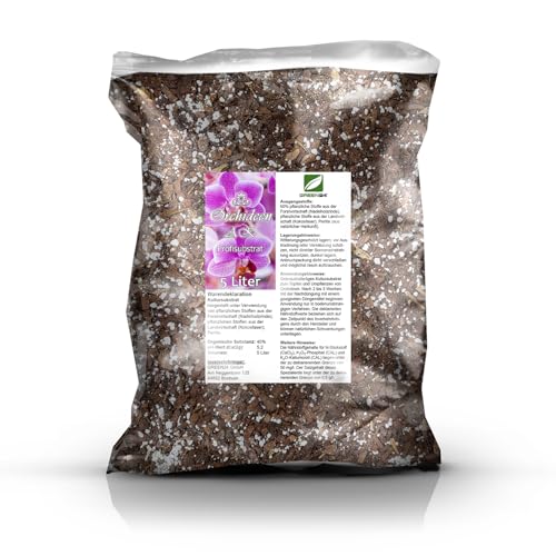 Orchideen Anzuchterde AK Orchideenerde 5 Ltr. Premium Profi Linie Anzucht-Substrat Phalaenopsis, Cattleya, Dendrobium, Paphiopedilum, Cymbidium etc. (Anzucht Fein, 5 Liter)