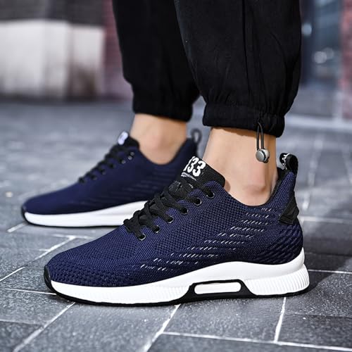 Image of BMINFEE Men's Invisible Height Increasing Elevator Shoes Lightweight Sport Shoes Height-Boosting Breathable Lace up Sneakers 2.4 Inches