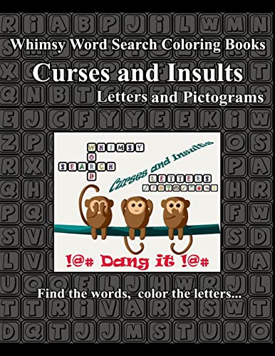 Whimsy Word Search, Curses and Insults, Letters and Pictograms
