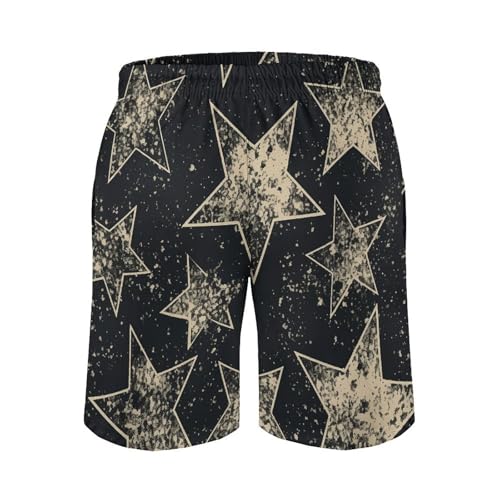 Star Mens Swim Trunks Quick Dry Hawaii Bathing Suit Board Shorts with Mesh Lining-3