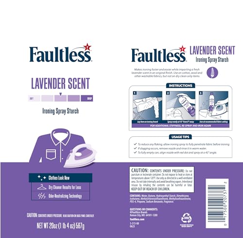 Image of Faultless Starch Spray (Lavender Heavy Starch) 567 gm