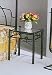 "sunburst" Design Black Wrought Iron Metal Nightstand