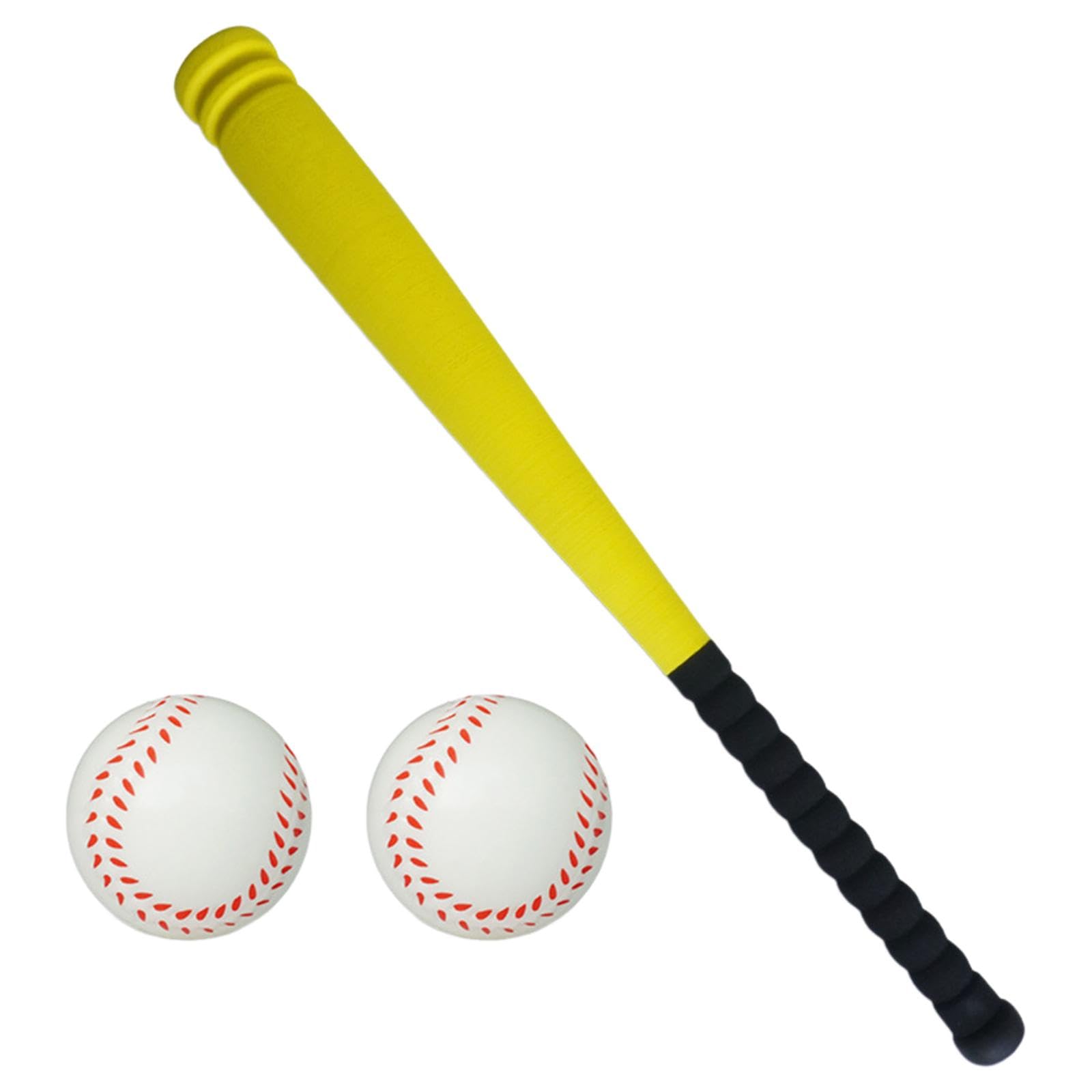 Baseball Trainingsspielzeug für Kinder, Geschenk für Kinder, Spielzeugbaseball, Baseballspielzeug für Kinder, Interaktiver Spielplatz, gelb 54cm