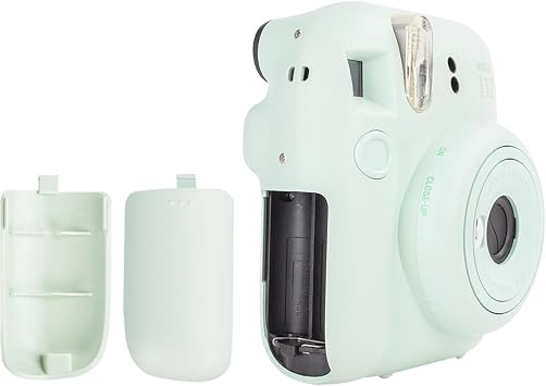 2 Pack Plastic Battery Cover for Fujifilm Instax Mini 12 Instant Camera - Replacement Compatible With Mini 12 - Mint Green