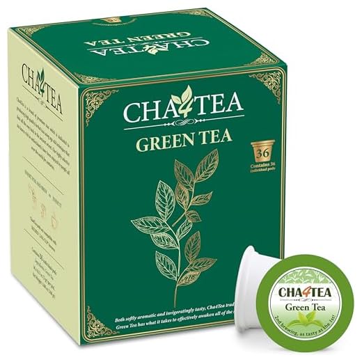 Cha4TEA 36-Count Green Tea Pods for Keurig K-Cup Brewers
