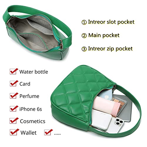 Image of CYHTWSDJ Shoulder Bags for Women, Cute Hobo Tote Handbag Mini Clutch Purse with Zipper Closure