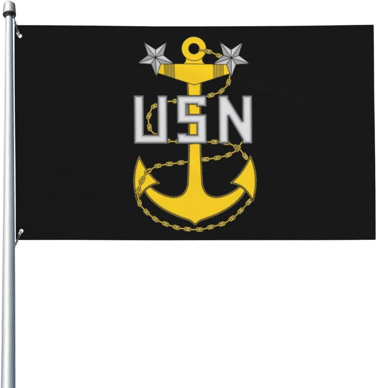 Rank E-9 Master Chief Petty Officer Insignia Banner Outdoor Flag House Flag Garden Flag Yard Flag 3x5ft