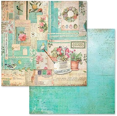Stamperia Intl Scrapbooking Paper, Multi-Colored 10 Pack