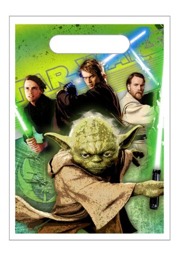 Star Wars Party Goody Bags - Star Wars Treat Sacks - 8 Count