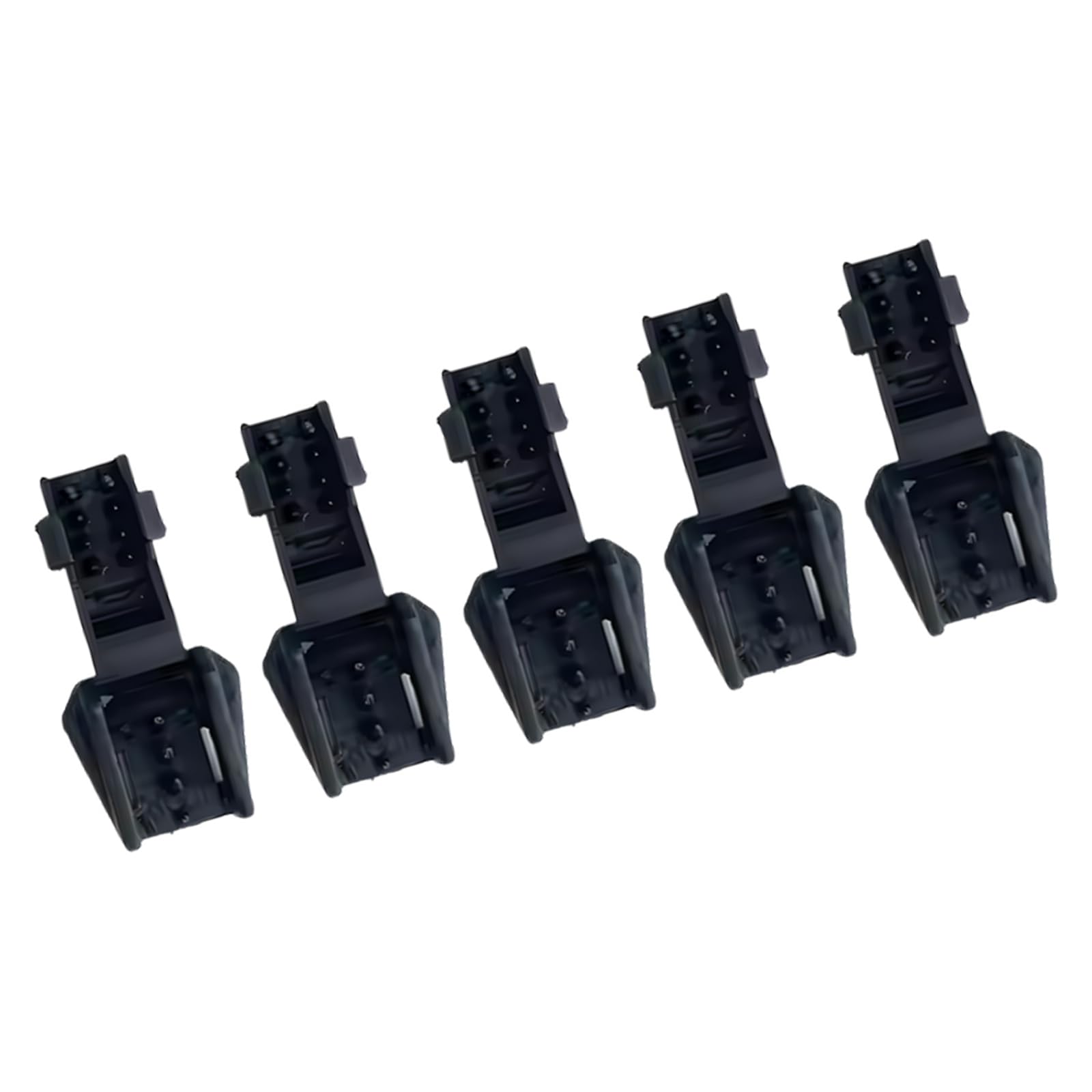 MINGLEA 5Pcs Plastic Zippers Pulls Cord Rope End Plastic Shoe Lace End Clip for Paracord Cord, Shoe, Backpacks Enduring