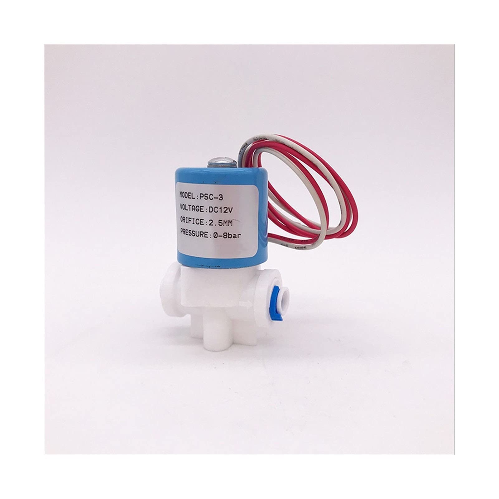 HDPHCRIUN 2way Plastic Water Dispenser Solenoid Valve 1/4 Inch Pipe 24VDC Flow Control Machine Purifier(220 Volt)