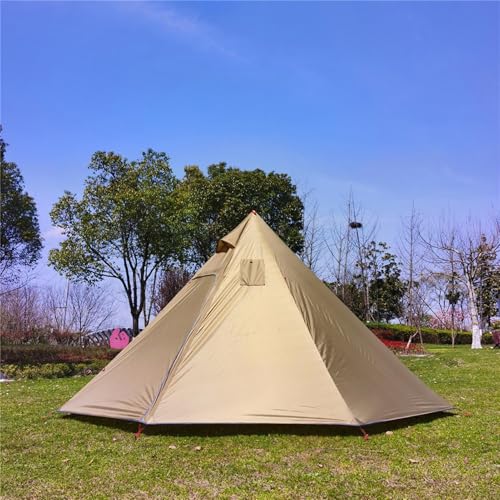 Camping Pyramid Tents - Teepee Camping | Weather Resistant, Front and Back Door Design for Hiking, Family Beach Camping, Party - Image 7