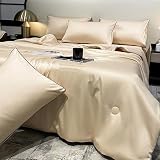 Summer Simple Ice Silk Quilt, 2023 New Cool and Comfortable Washable Ice Silk Simple Air Conditionin