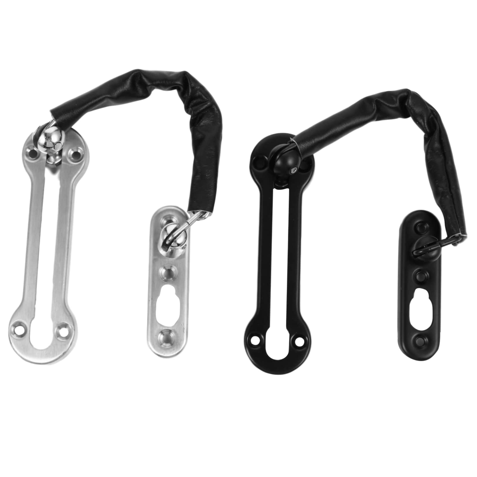 jojofuny 2 Pcs Anti-Leech Door Locks Bolts Chain Sturdy Latch Lock Sliding Child Door Lock Indoor Door Lock Cabinet Latch Door Accessory Safety Lock Stainless Steel Bolt Lock Security Door