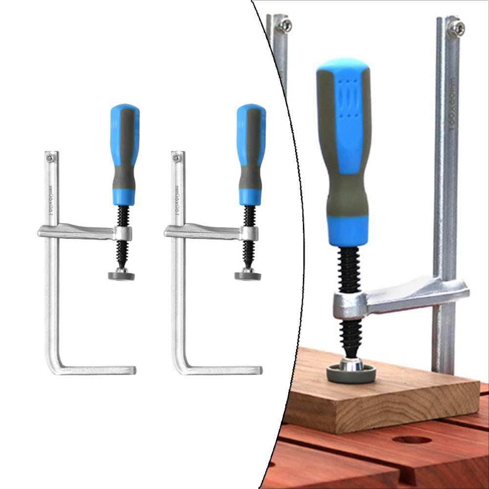 Lot de 2 pinces à queue d'aronde en métal avec bras coulissant renforcé pour divers projets de travail du bois, Serre Joint Rail de Guidage, robustes pince à bois pour rail de guidage