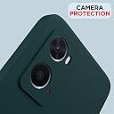 Pikkme Oppo A76 / Oppo A96 / Oppo A36 Back Cover Soft Matte Liquid Silicone TPU | Camera Protection | Shockproof Slim Back Case for Oppo A76 / Oppo A96 / Oppo A36 (Green) gallery image