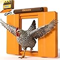 Solar-Powered Automatic Chicken Coop Door, Dual Motor Coop Door with Light Sensor, Timer & Manual Mode, Chicken Opener with Anti-Pinch System, Detachable Controller, Dual Power Options, Weatherproof