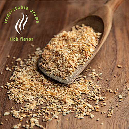 Minced Garlic Bulk 5 LB Dried Garlic Flakes Container,Ready-to-Use Seasonings for Cooking, Reduce Prep Work and Easily Add Flavor Seasoning - Perfect for Sauces, Stir-Fries and Soups