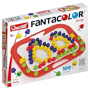 Quercetti Fantacolor Design Mosaik Steckspiel 100 Teile