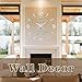 VANGOLD Large 3D Wall Clock DIY Wall Decoration Clock with Mirror Surface Sticker for Office Home Living Room Decor