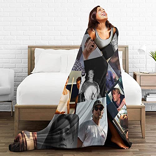 Gadimen Drew Starkey Throw Blanket, Super Soft Lightweight Flannel Fleece Blankets For Bed Couch Sofa, All Season Warm Cozy Fuzzy Plush Microfiber Blanket For Hot Sleepers 60X50 Inches #TOP4