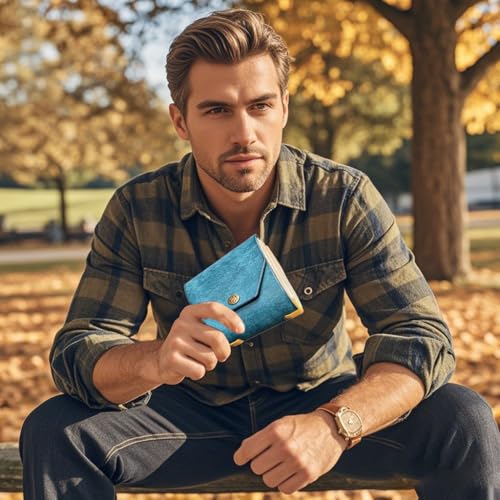 The Cash Wrap Wallet,With Magnetic Clasp Fast Cash Access Money Portable Holder For Cash Vintage Wallet Bag (Pink)3