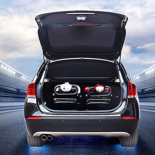 4-Wheel Mobility Scooter Automatic Fold Mobility Scooter Lightweight Electric Wheelchairs With Led Headlight, Can Be Carried On The Airplane Airline Approved,Red #TOP4
