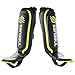 Sanabul Essential Hybrid Sleeve Kickboxing Shin Guards for MMA Shin Guards Muay Thai Shinguards - Green, S/M