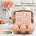 DecarDamai 40 Pack Half Dozen Egg Cartons Bulk 6 Count, Empty Natural Paper Pulp Egg Cartons Reusable, Strong Sturdy Design Made from Natural Cardboard.