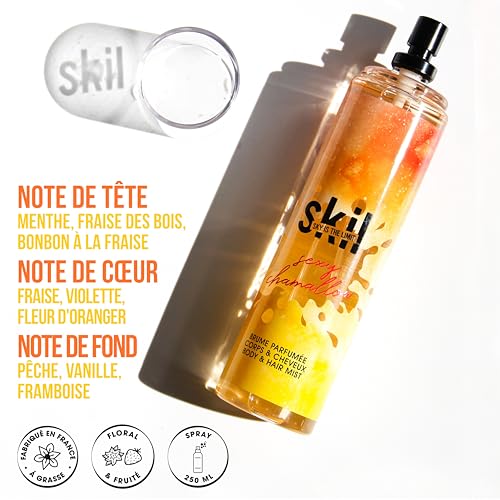 SKIL - Brume Parfumée Femme Sexy Chamallow - Collection Milky Way - Parfum Vanille Poire - Flacon Vaporisateur 250 ml - Fabriqué en France à Grasse (Lot de 2) – vue 2