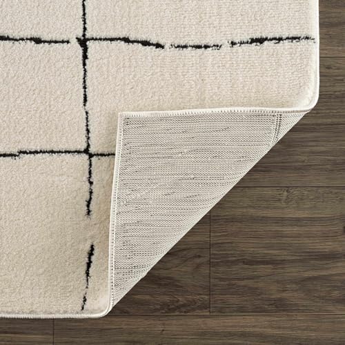 Tapete Hauteloom Bergerac 7'10" x 10' Negro y Marfil miniatura 5