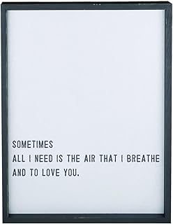 Santa Barbara Design Studio F2F Paulownia Wood Sign Wall Décor, 20 x 27-Inch, All I Need